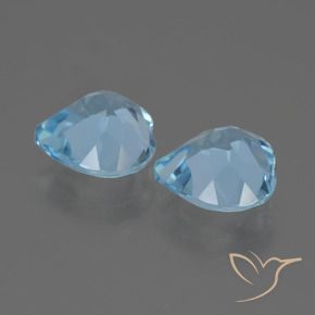 Topaz Gemstones in 9 x 9 mm (calibrated) Size for Sale, Topaz Stones in Swiss Blue Color