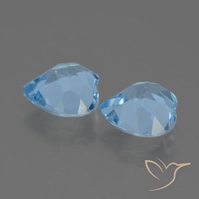 Topaz Gemstones in 9 x 9 mm (calibrated) Size for Sale, Topaz Stones in Sky Blue Color