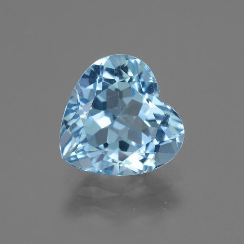3ct Heart Facet Swiss Blue Topaz Gem for sale 3ct Heart Facet Swiss Blue Topaz Gem (ID: 443006)