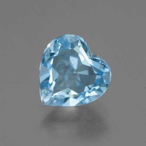 Baby blau Topas Edelstein - 3.2ct Herz facettiert (ID: 443007)