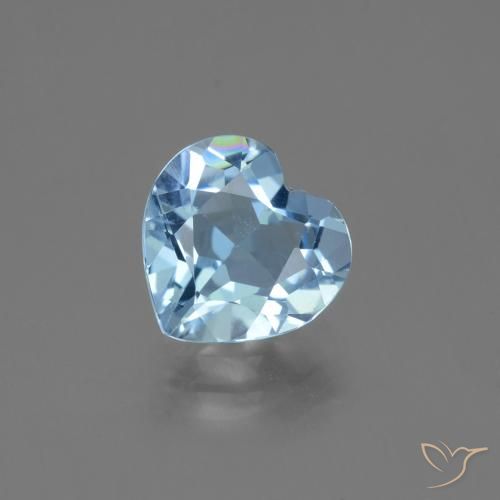 2.53ct Natural Swiss Blue Topaz, Heart, VVS