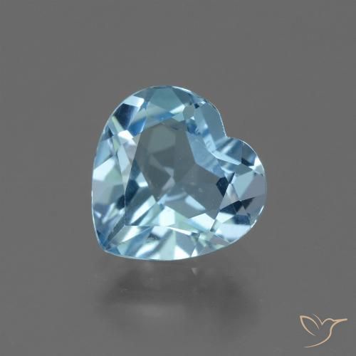2.76ct Natural Swiss Blue Topaz, Heart, VVS