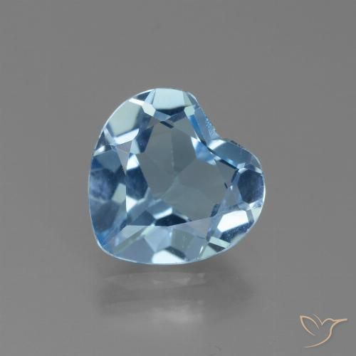2.58ct Natural Swiss Blue Topaz, Heart, VVS