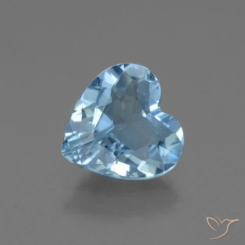 2.31ct Natural Sky Blue Topaz, Heart, VVS
