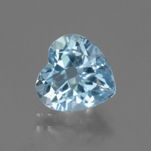 Azul maya intenso Topacio Gema - 3.3ct Forma de corazón (ID: 443148)