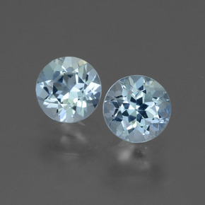 Light Sky Blue Topaz Gem - 1ct Round Facet (ID: 444212)