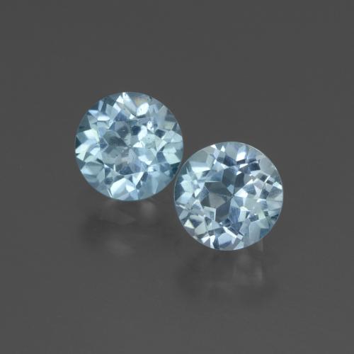 Baby Blue Topaz Gem - 1.1ct Round Facet (ID: 444345)