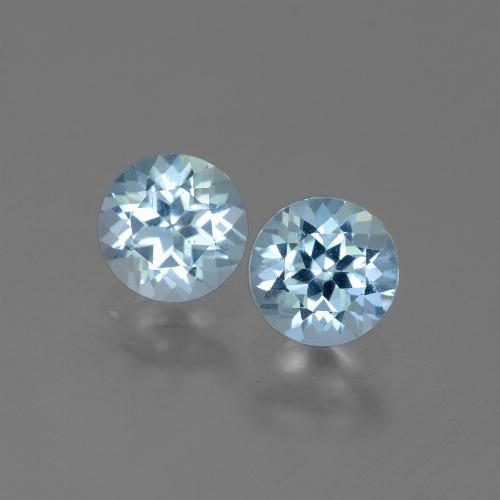 Swiss Blue Topaz Gem - 1ct Round Facet (ID: 444403)