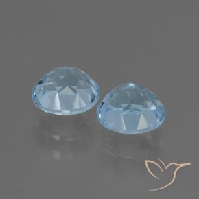 Topaz Gemstones in 6 mm (calibrated) Size for Sale, Topaz Stones in Sky Blue Color