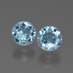 Swiss Blue Topaz Gem - 1.1ct Round Facet (ID: 444700)