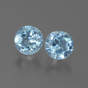Swiss Blue Topaz Gem - 1ct Round Facet (ID: 444904)