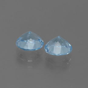 Topaz Gemstones in 6 mm (calibrated) Size for Sale, Topaz Stones in Swiss Blue Color