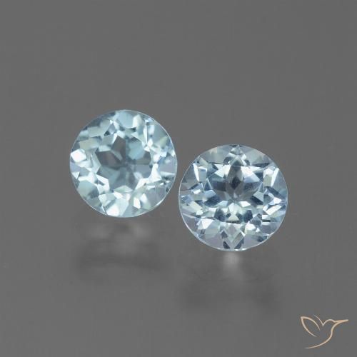 Sky Blue Topaz Gem - 1.1ct Round Facet (ID: 444959)