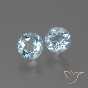 2.23 ctw Blue Topaz Stones, Natural Topaz in Round Facet Shape for Sale