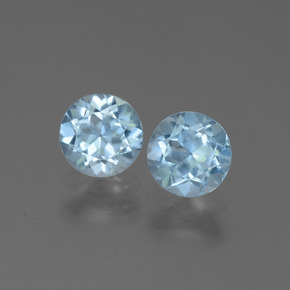Sky Blue Topaz Gem - 1ct Round Facet (ID: 444969)