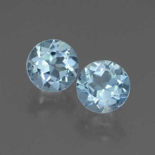 Sky Blue Topaz Gem - 1.1ct Round Facet (ID: 444985)
