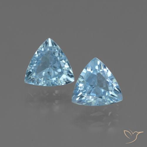 2.48ctw Natural Sky Blue Topaz, Trillion, VS