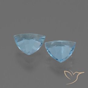 Topaz Gemstones in 7.4 x 7 mm Size for Sale, Topaz Stones in Sky Blue Color