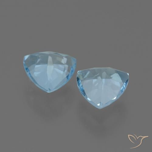 Topaz Gemstones in 7 x 7 mm (calibrated) Size for Sale, Topaz Stones in Sky Blue Color