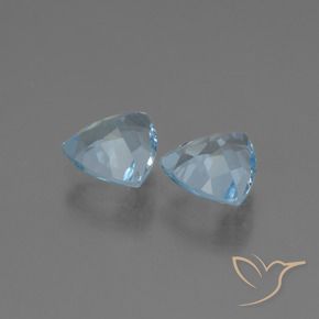 Topaz Gemstones in 7 x 7 mm (calibrated) Size for Sale, Topaz Stones in Sky Blue Color