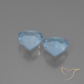 Topaz Gemstones in 7 x 7 mm (calibrated) Size for Sale, Topaz Stones in Swiss Blue Color
