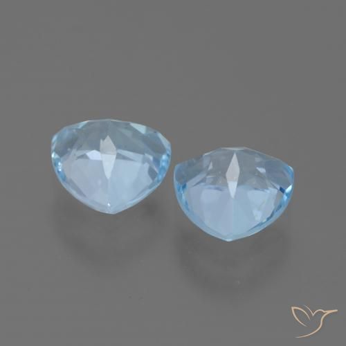 Topaz Gemstones in 7 x 7 mm (calibrated) Size for Sale, Topaz Stones in Swiss Blue Color