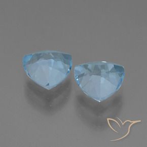 Topaz Gemstones in 7 x 7 mm (calibrated) Size for Sale, Topaz Stones in Swiss Blue Color