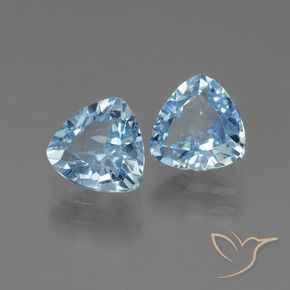 2.68 ctw Blue Topaz Stones, Natural Topaz in Trillion Facet Shape for Sale