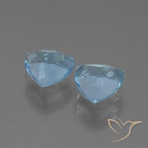 Topaz Gemstones in 7 x 7 mm (calibrated) Size for Sale, Topaz Stones in Sky Blue Color