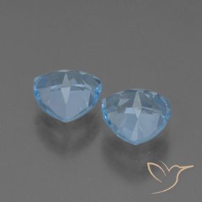 Topaz Gemstones in 7 x 7 mm (calibrated) Size for Sale, Topaz Stones in Swiss Blue Color