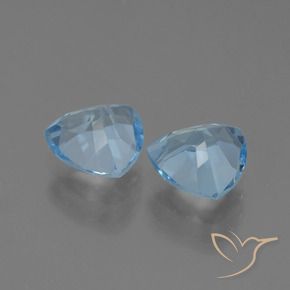Topaz Gemstones in 7 x 7 mm (calibrated) Size for Sale, Topaz Stones in Swiss Blue Color