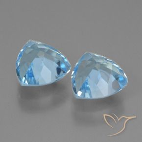 Topaz Gemstones in 7 x 7 mm (calibrated) Size for Sale, Topaz Stones in Swiss Blue Color