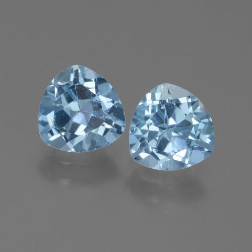 Azul Suizo Topacio Gema - 1.4ct Forma trillón (ID: 445945)