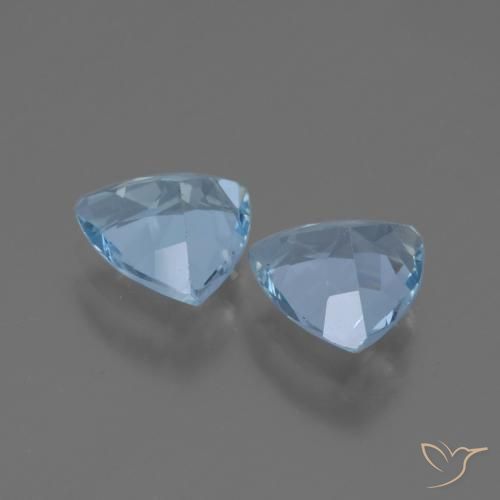 Topaz Gemstones in 7 x 7 mm (calibrated) Size for Sale, Topaz Stones in Sky Blue Color