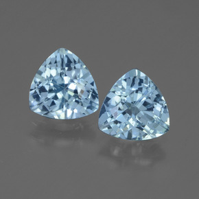Sky Blue Topaz Gem - 1.4ct Trillion Facet (ID: 445954)