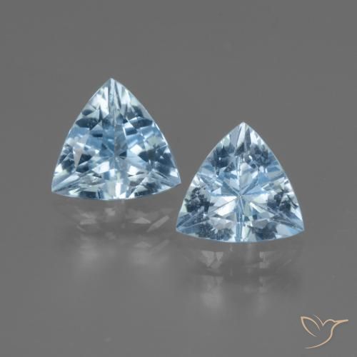 2.57ctw Natural Sky Blue Topaz, Trillion, VS