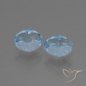 Topaz Gemstones in 7 x 7 mm (calibrated) Size for Sale, Topaz Stones in Swiss Blue Color