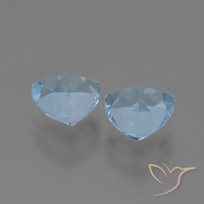 Topaz Gemstones in 7 x 7 mm (calibrated) Size for Sale, Topaz Stones in Swiss Blue Color