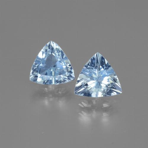 Sky Blue Topaz Gem - 1.3ct Trillion Facet (ID: 446045)