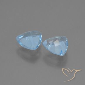 Topaz Gemstones in 7 x 7 mm (calibrated) Size for Sale, Topaz Stones in Sky Blue Color