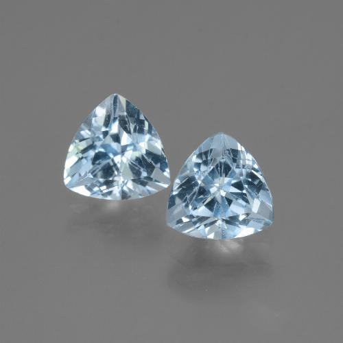 Sky Blue Topaz Gem - 1.6ct Trillion Facet (ID: 446049)