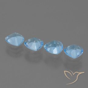 Topaz Gemstones in 7 x 7 mm (calibrated) Size for Sale, Topaz Stones in Sky Blue Color