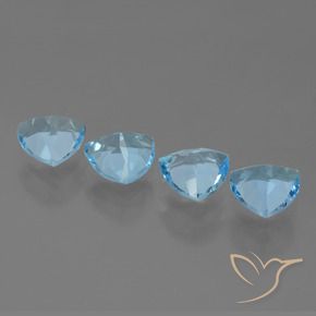 Topaz Gemstones in 7 x 7 mm (calibrated) Size for Sale, Topaz Stones in Sky Blue Color