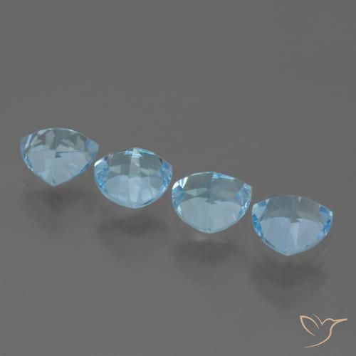 Topaz Gemstones in 7 x 7 mm (calibrated) Size for Sale, Topaz Stones in Sky Blue Color