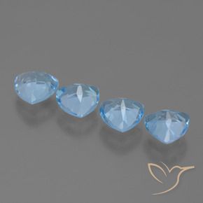 Topaz Gemstones in 7 x 7 mm (calibrated) Size for Sale, Topaz Stones in Sky Blue Color