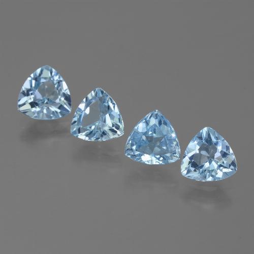 1.3ct Trillion Facet Swiss Blue Topaz Gem for sale 1.3ct Trillion Facet Swiss Blue Topaz Gem (ID: 446086)