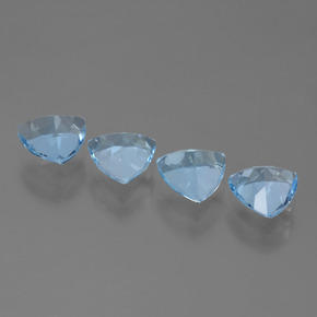 Topaz Gemstones in 7 x 7 mm (calibrated) Size for Sale, Topaz Stones in Sky Blue Color