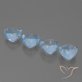 Topaz Gemstones in 7 x 7 mm (calibrated) Size for Sale, Topaz Stones in Sky Blue Color