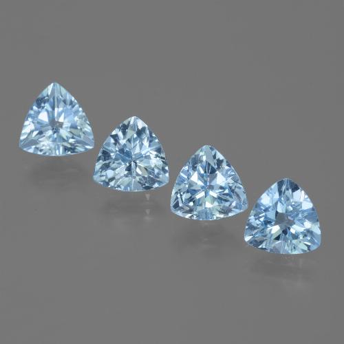 Sky Blue Topaz Gem - 1.3ct Trillion Facet (ID: 446091)