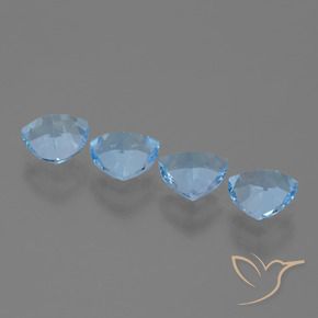 Topaz Gemstones in 7 x 7 mm (calibrated) Size for Sale, Topaz Stones in Sky Blue Color